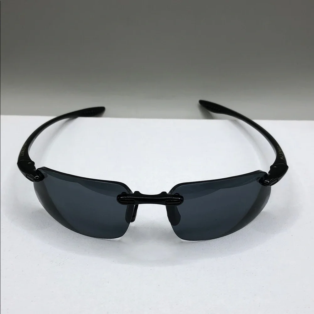 Maui Jim RX Sunglasses FRAME Black Wrap Kanaha MJ 409-02 Japan 61-15-130